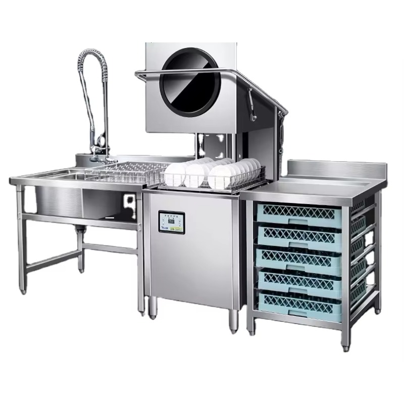 Commercial Kitchen - Custom Restaurant Kitchen Freestanding Automatic Hood
