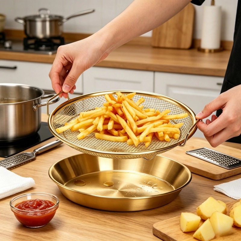 Gold Heavy Duty Deep Fryer Rac - огляд і ціна Commercial Kitchen Appliance