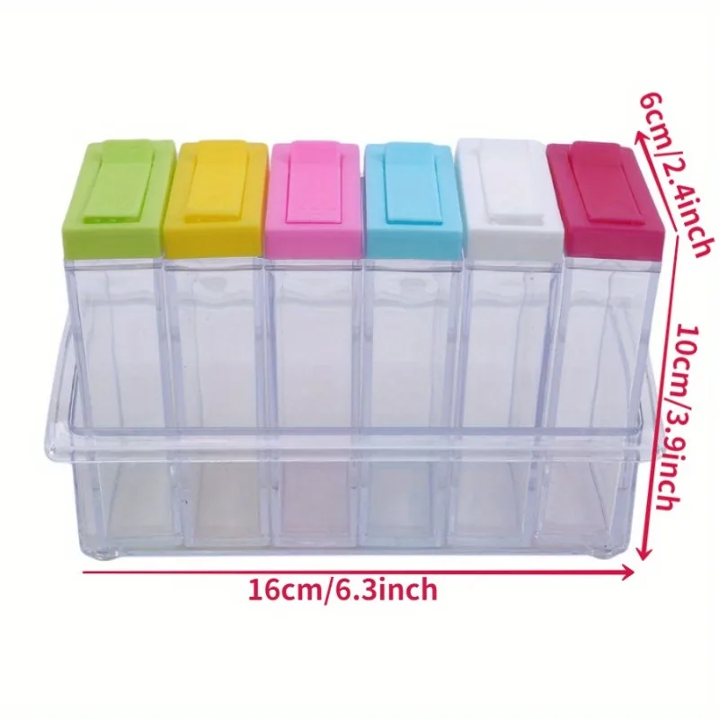 Transparent Seasoning Six Grid - огляд і ціна Commercial Kitchen Items
