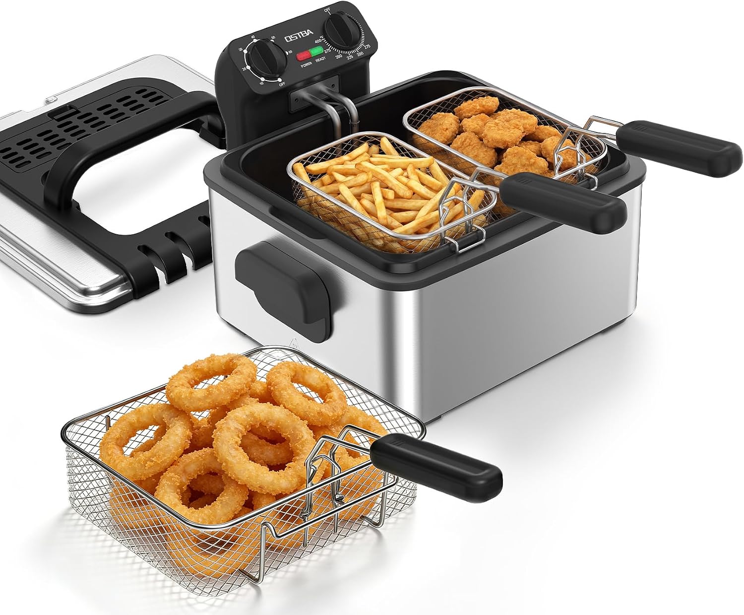 Electric Deep Fryer with 3 Bas - огляд і ціна Commercial Kitchen Appliance