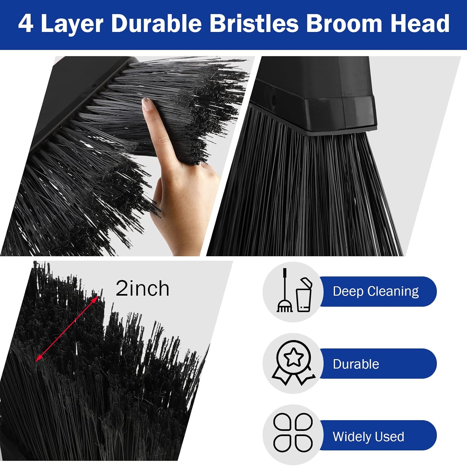 8 Pcs Outdoor Broom for Floor  - огляд і ціна Commercial Kitchen Broom