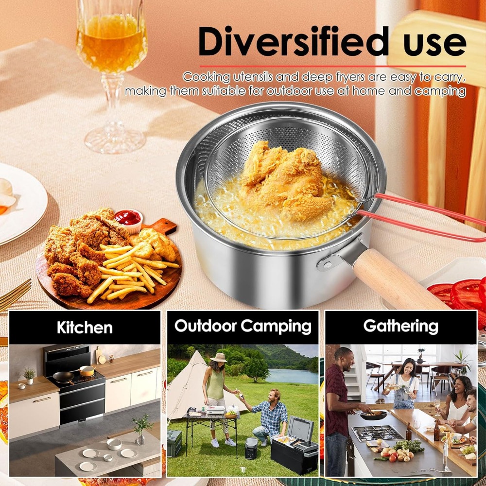 2.5L stainless steel deep frye - огляд і ціна Commercial Kitchen Appliance