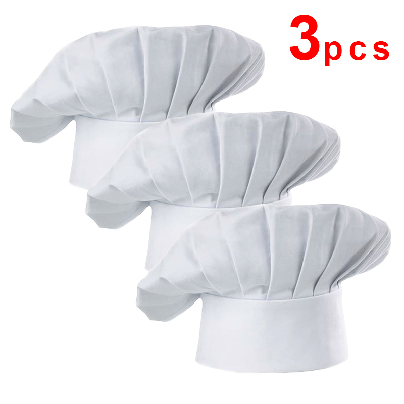3pcs High22cm Cook Hat White C - огляд і ціна Commercial Kitchen Services