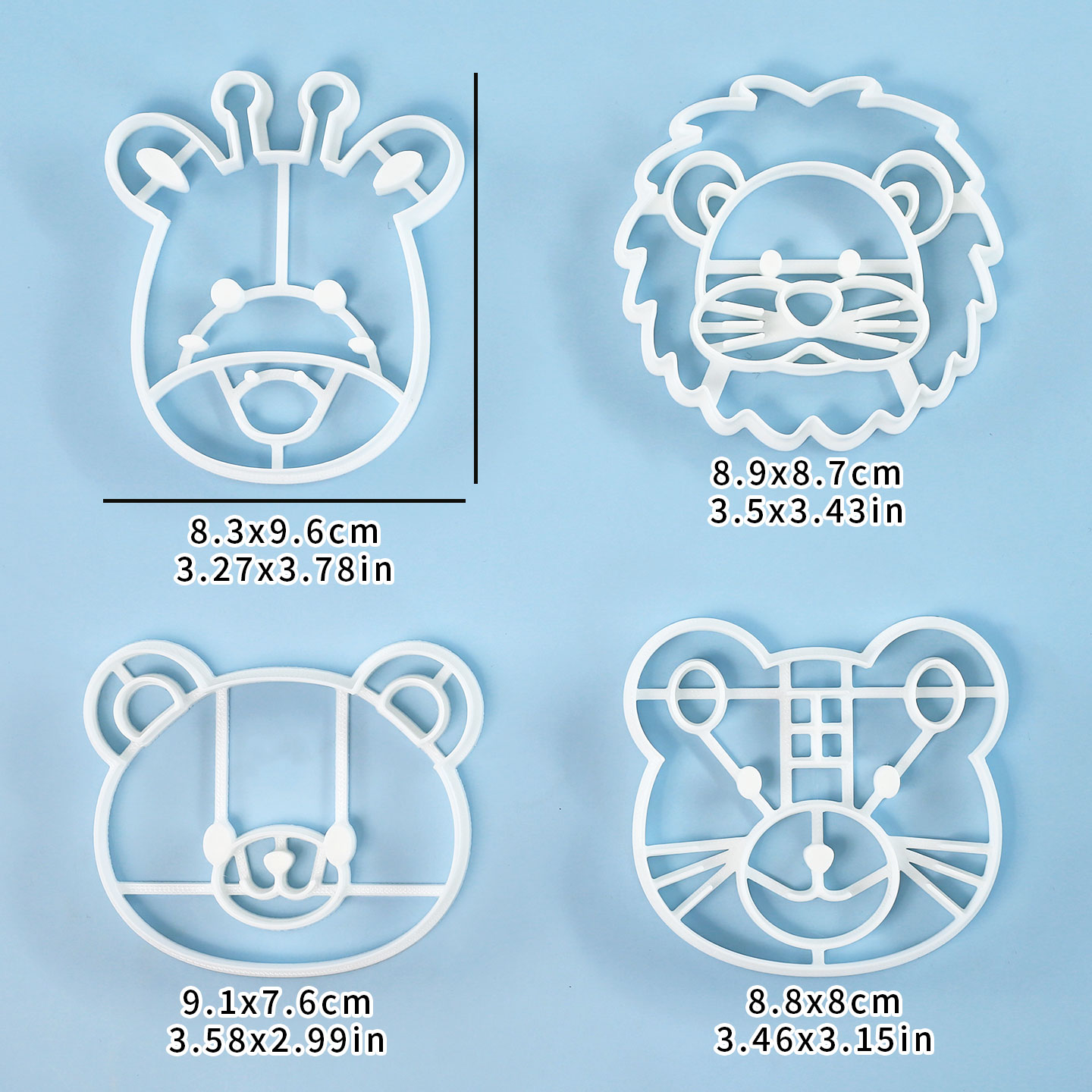 4 Pcs Animal Cookie Cutters Se - огляд і ціна Commercial Kitchen Use