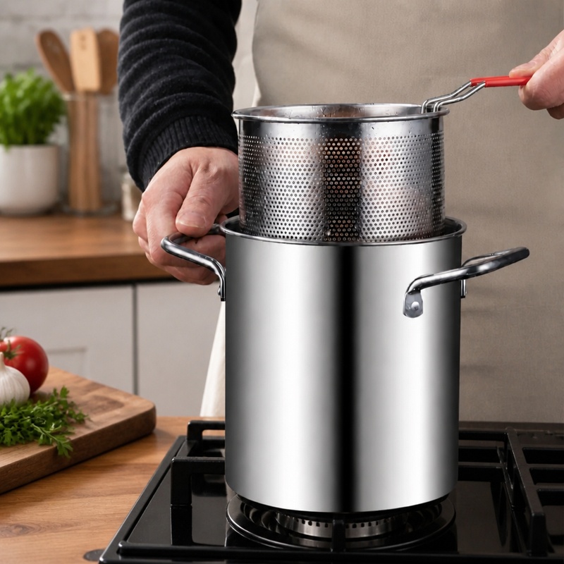 304 Stainless Steel Deep Fryer - огляд і ціна Commercial Kitchen Appliance
