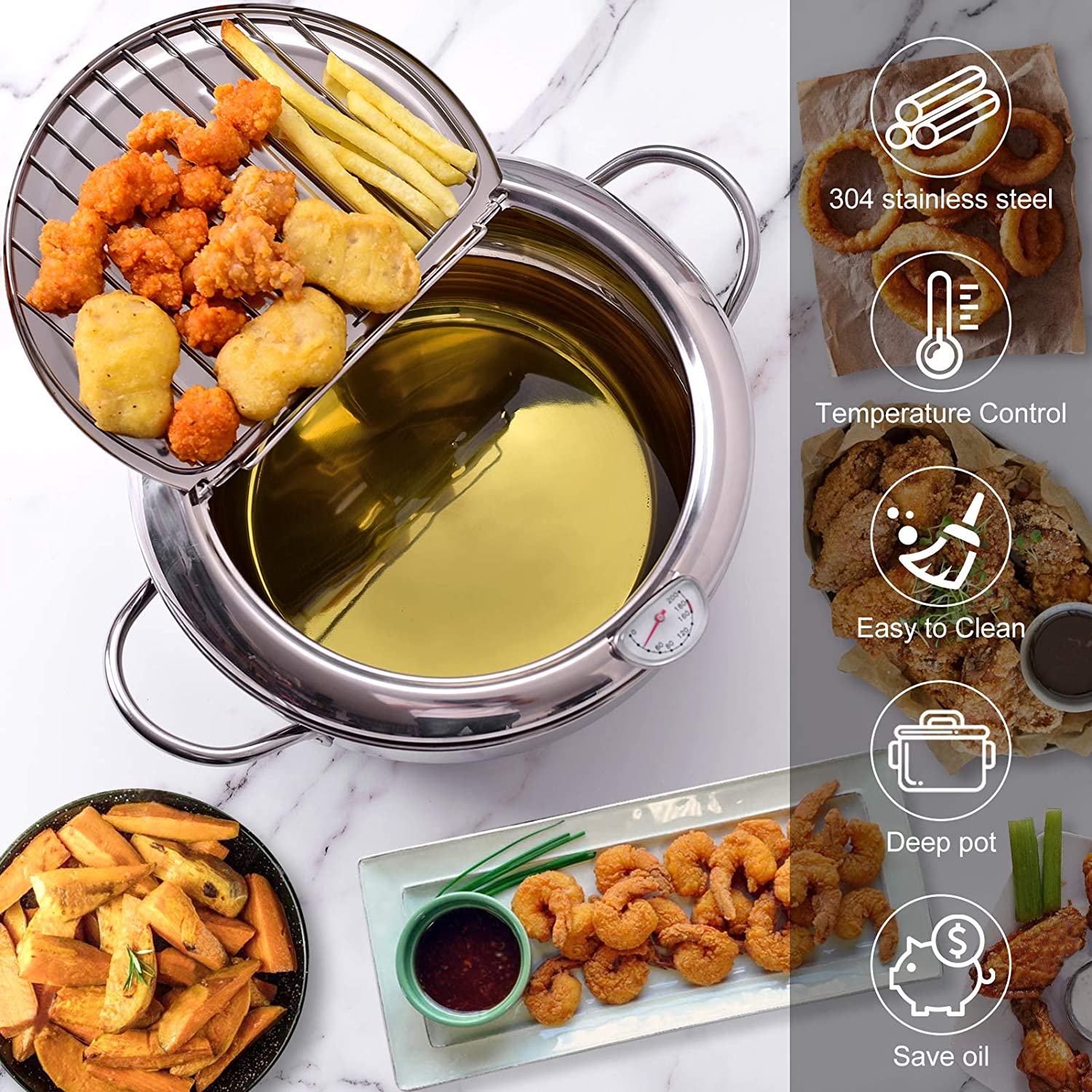 LMETJMA Japanese Deep Frying P - огляд і ціна Commercial Kitchen Appliance